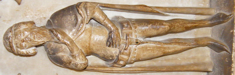 Warwick - St Mary Thomas Beauchamp 1369 and wife Katherine mortimer 1369 weeper
